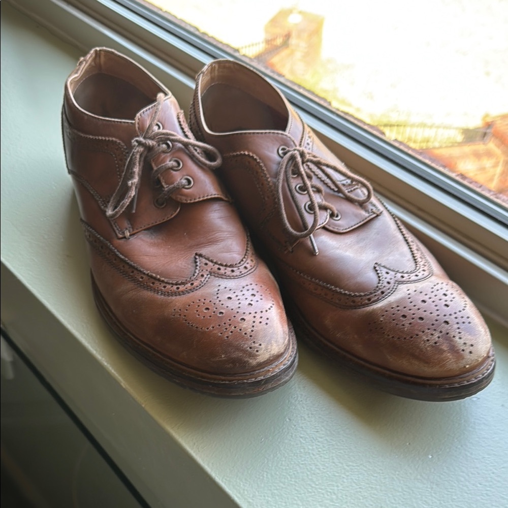Classic Brown Leather Men's Dress Shoes